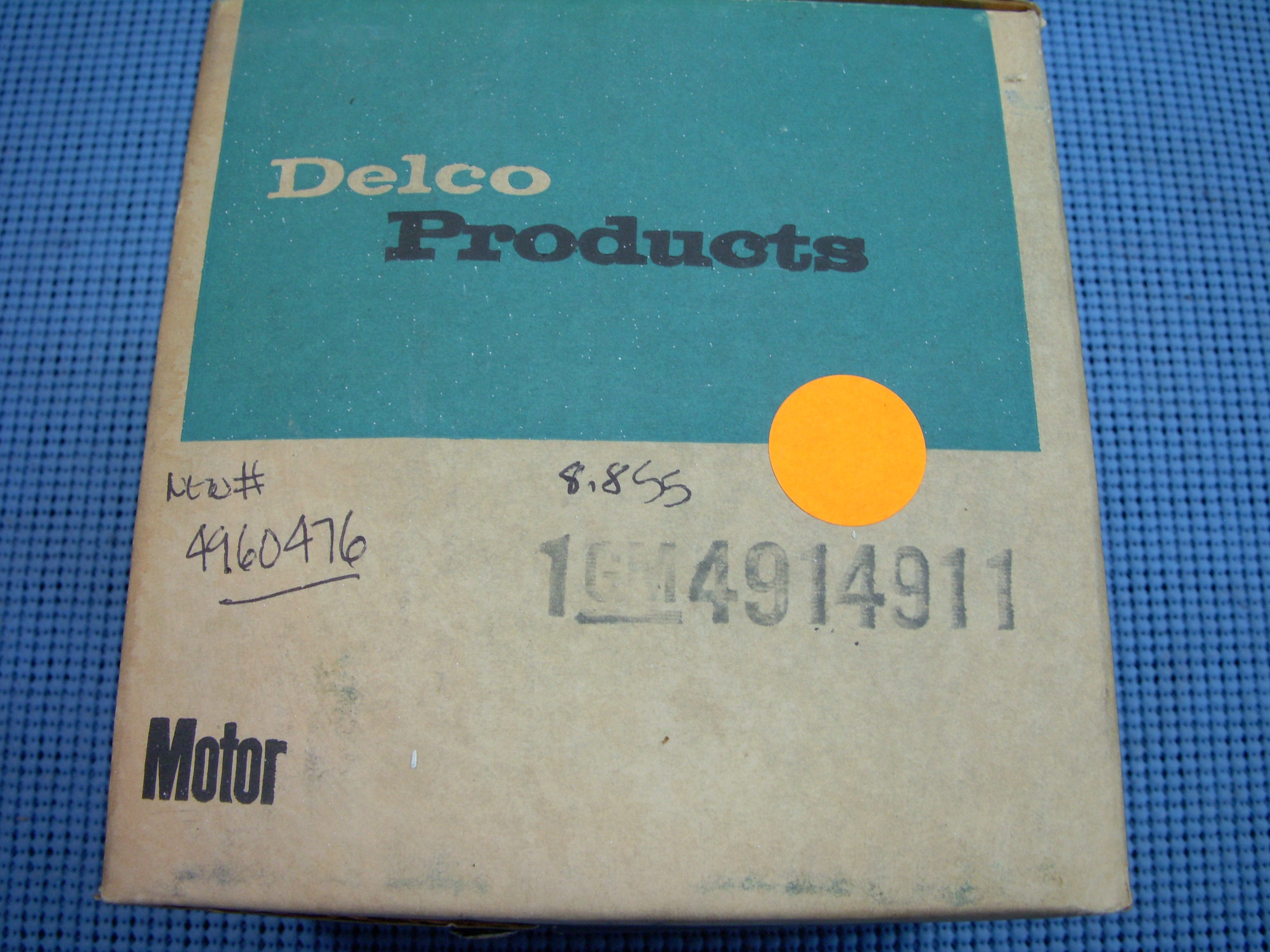 1964 - 1970 GM Heater Blower Motor NOS # 4914911