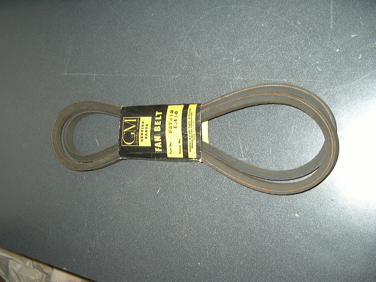 1961 Pontiac Power Steering Belt NOS # 537612 Image 1