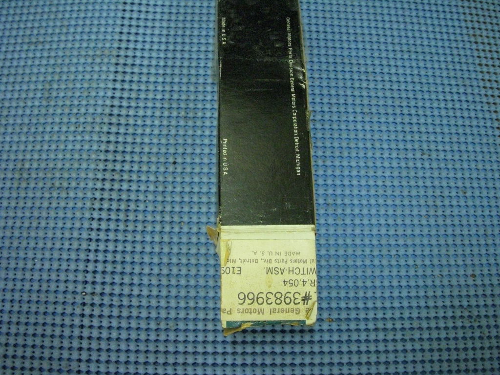 1970 Chevrolet Safety Neutral Switch NOS # 3983966