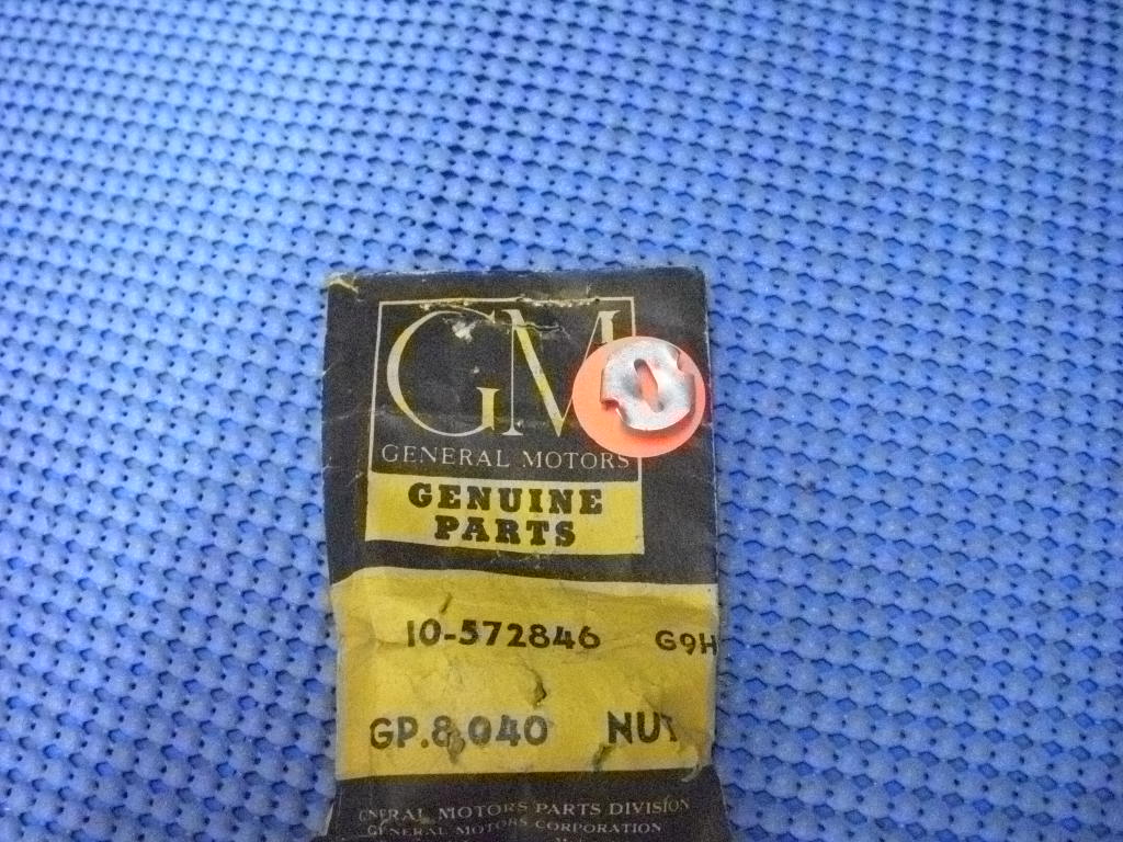 1958 - 1961 GM Letter and Emblem Retain Nut NOS # 572846