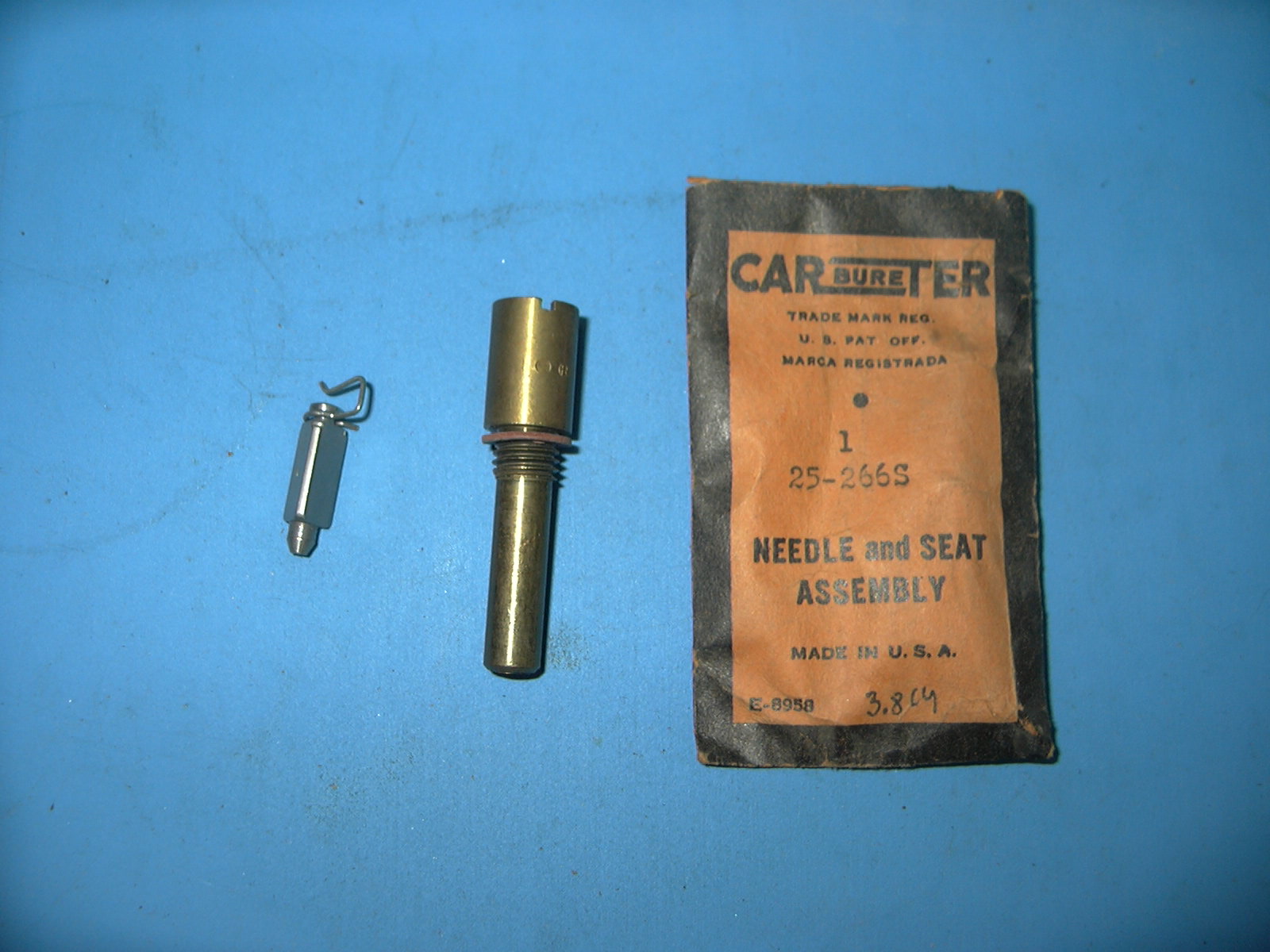 19XX Carburetor Needle and Seat (Carter) NOS # 25-266S
