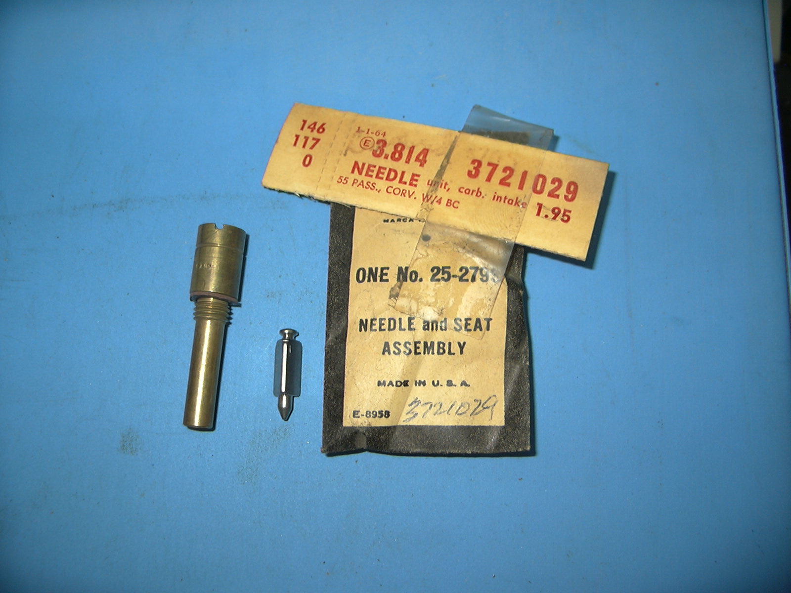 1955 Chevrolet Carburetor Needle and Seat (Carter) NOS # 3721029