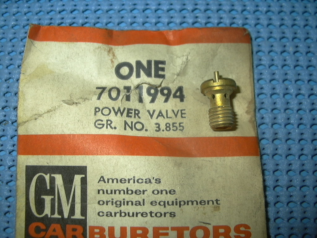 1948 - 1965 Oldsmobile Carburetor Power Valve NOS # 7011994