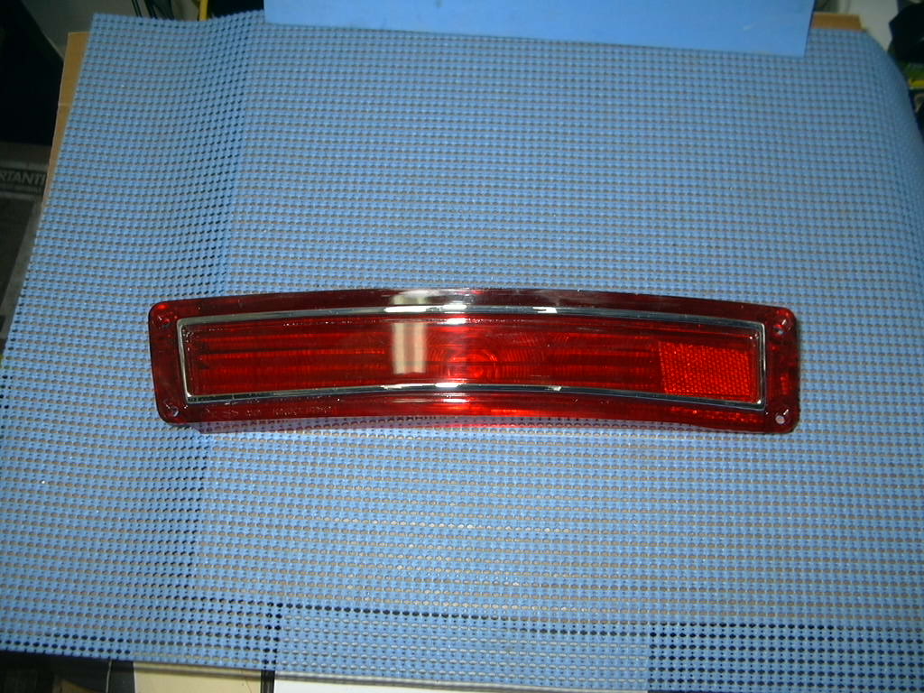 1968 AMC Left Hand Tail Light Lens, Clear Insert, Gasket and Screws NOS # 3208823