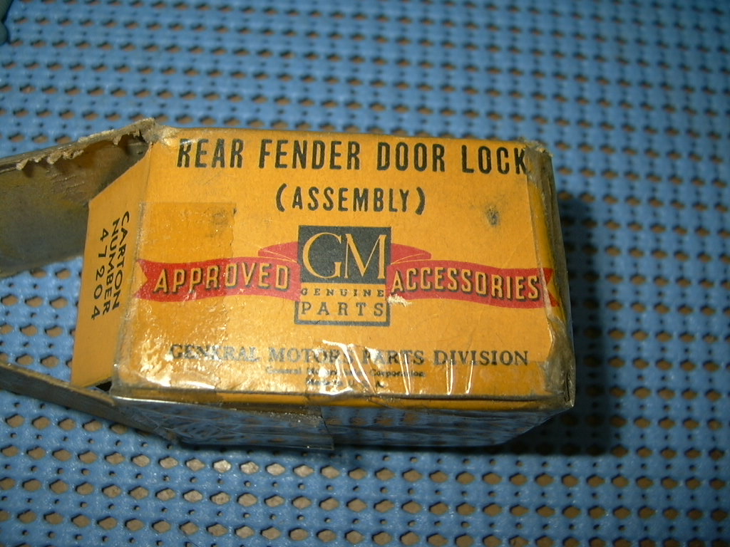 1941 - 1949 Rear Fender Door Lock Assembly NOS # 982523