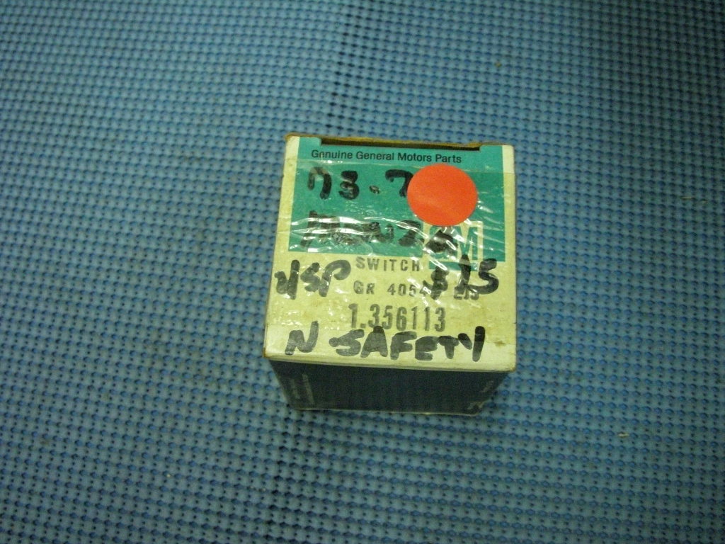 1971 - 1975 GM Clutch Operated Neutral Start Switch NOS # 356113