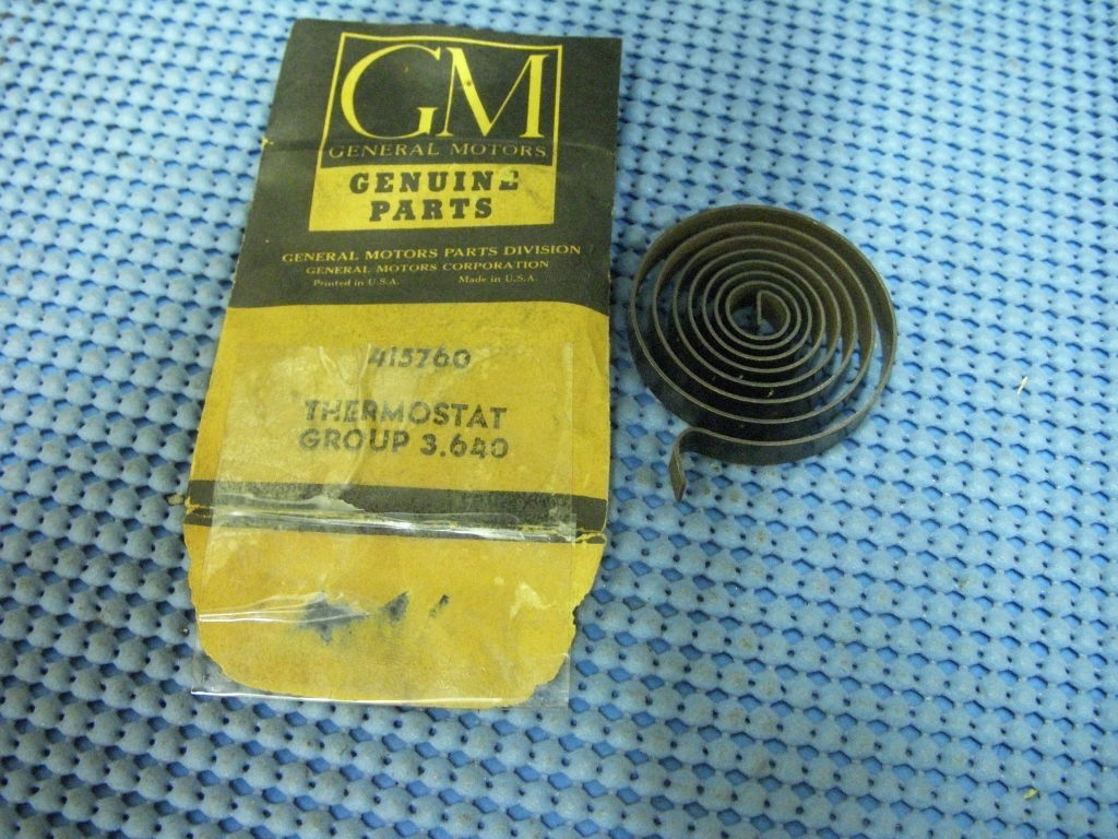 1941 - 1950 Oldsmobile Exhaust Manifold Heat Control Valve Thermostat NOS # 415760