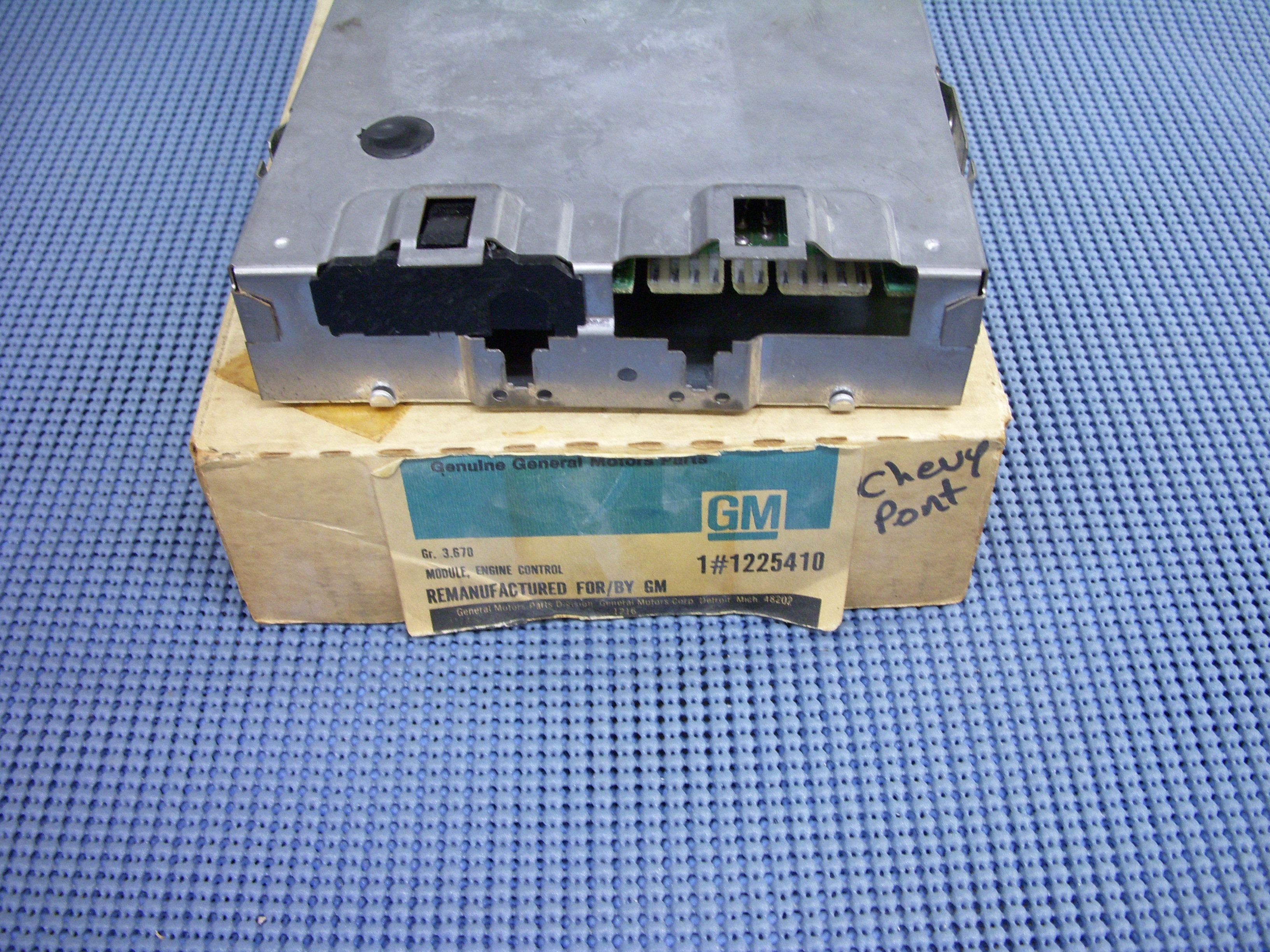 1982 GM Re-manufactured Engine Control Module # 1225410